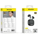 AWEI TA19 čierna / Bezdrôtové slúchadlá / ANC / Bluetooth 6.0 / nabíjacie púzdro / až 20 h (TA19 ANC)