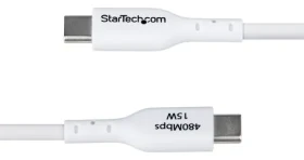 StarTech USB-C na USB-A biela / Kábel / USB-A (M) - USB-C (M) / USB 2.0 / 3 A / 2 m (USB2AC2MNCWHE)