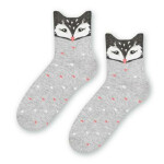 Dámske vzorované ponožky 099 ecru 38-40