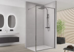 CERANO - Sprchová zástena Walk-in Moreli Ľ/P - 8 mm - čierna matná, transparentné sklo - 140x200 CER-8050BD6984