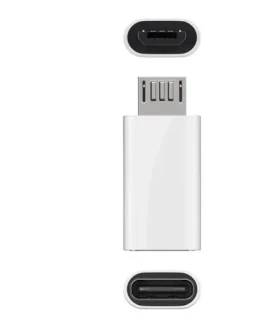 MicroConnect adaptér USB-C (F) - microUSB B (M) biela (USBMICROUSBC)