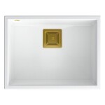 Quadron - Granitový drez DAVID 50 White Meď HQD5542U1-C1
