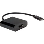 Value USB-C® / HDMI káblový adaptér USB-C ® zástrčka, Zásuvka HDMI-A 0.10 m čierna 12.99.3211 Kábel pre displeje USB-C®; 12.99.3211