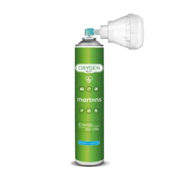 MARTONS Oxygen inhalačný kyslík O2 99,5 % s maskou 750 ml