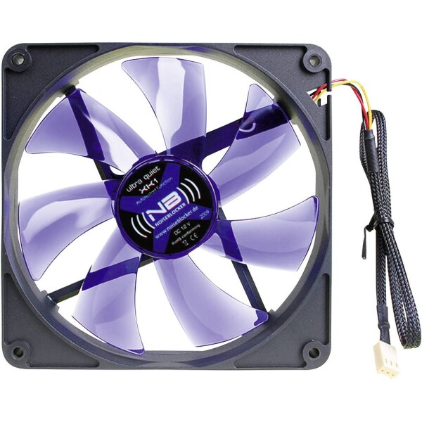 Noiseblocker BlackSilent Fan XK1 modrá / 140mm / 12 dB @ 800 RPM / 35.31 CFM / 3-pin (ITR-XK-1)