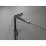 MEXEN/S - Lunar L sprchové dvere krídlové pravé 105, transparent, grafit kartáčovaná 834L-105-000-66-00-P