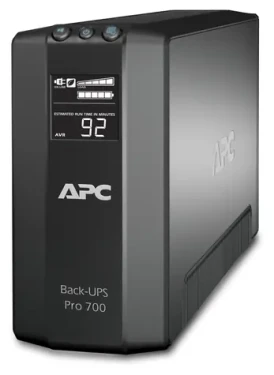APC Back-UPS RS 700 LCD čierna / Záložný zdroj / 420 W / Master Control / 6 zásuviek / 2x RJ-45 (BR700G)