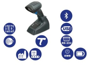 Datalogic QuickScan I QBT2131 / snímač 1D čiarových kódov / BT / RS-232 / KBW / USB / čierna (QBT2131-BK)