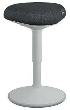 Leitz Ergo svetlo šedá / Balančná stolička / pneumatické nastavenie výšky 47-64 cm / nosnosť 110 kg (65440085)