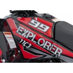 Mamido Detská benzínová štvorkolka RamiGO EXPLORER 110CC červená