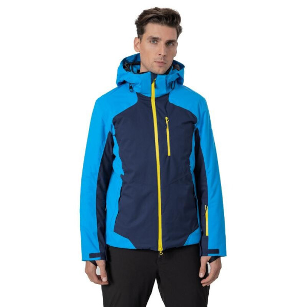 Pánska bunda H4Z22-KUMN010 modro-žltá - 4F 3XL
