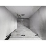 MEXEN/S - Lunar-F skladacie sprchové dvere pravé 90, transparent, chróm 836-090-000-01-00-P