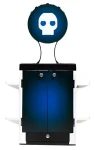 Numskull Gaming Locker čierna/modrá/biela / Stojan na hry pre PS5 (5056280422501)