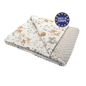 Bomimi Deka minky 100 x 75 cm lesné zvieratká, béžové xy (BO2209BEI010)
