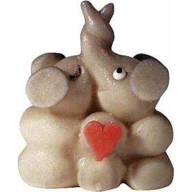 Marcipánová figúrka sloní pár 6x4,5 cm, 40 g - Frischmann vyškov - Frischmann vyškov
