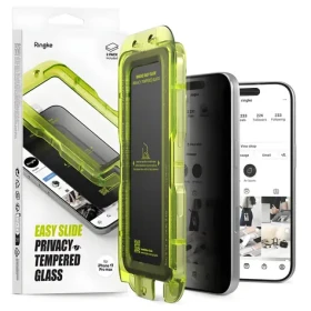 Ringke Easy Slide 2-pack čierna / Ochranné sklo / Privacy / Apple iPhone 17 Pro
