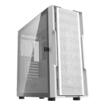 DarkFlash DK431 MESH biela / E-ATX / bez ventilátorov / 3x USB-A / priehľadná bočnica / bez zdroja (DK431 MESH WHITE WIT)