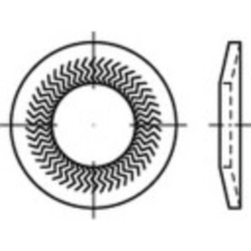 Podložky pérové 6 mm 18.2 mm nerezová ocel A4 1000 ks Alstertaler Schrauben & Präzisionsteile 1069902; 1069902