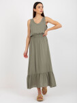 Dámske šaty D73761R30391A khaki - FPrice XS