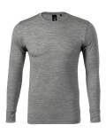 Pánske tričko Merino Rise LS tmavo šedé S