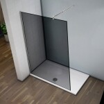 H K - LUSTY GREY F1 120 Sprchová zástena WALK IN 118-120x 200cm, 8 mm sklo SE-LUSTYGREYF1120SET