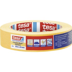 Tesa PRECISION STANDARD 04344-00003-00 krepová lepiaca páska Precízny krep® žltá (d x š) 50 m x 25 mm 1 ks; 04344-00003-00