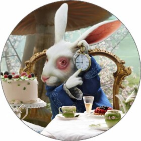 Jedlý papier Alenka v Krajine zázrakov králík 19,5 cm - Pictu Hap - Pictu Hap