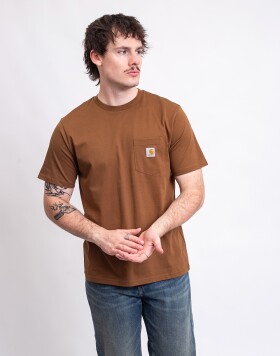 Carhartt WIP S/S Pocket T-Shirt H Brown L