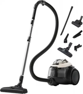 Electrolux EL61H4SW čierna, biela / Bezvreckový vysávač / 700 W / 74 dB / kábel 9 m / rádius 12 m (900 258 547)