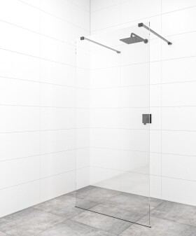 Sprchová zástena Walk-in 120 cm SAT vo farbe profilu čierna SATBWI120ZAVC SATBWI120ZAVC