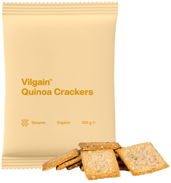 Vilgain Quinoa krekry BIO – sezam 100 g