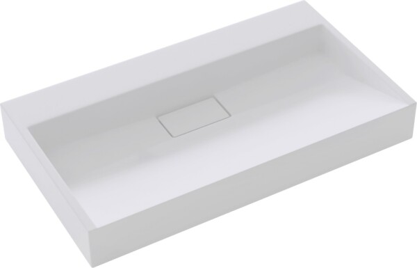 MEXEN - Ava umývadlo na dosku liaty mramor B/O 120 x 46, biela 23011200