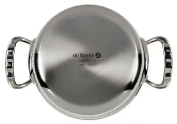 De Buyer Affinity Nízky hrniec s pokrievkou 20 cm / 1.7 l / nerezová oceľ (DB3741-20)