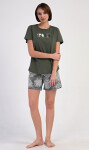 Dámske pyžamové šortky Barbora khaki XL