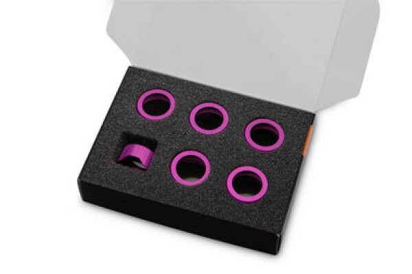 EKWB EK- Quantum Torque Compression Ring 6-Pack HDC 16 - Purple (3831109836156)