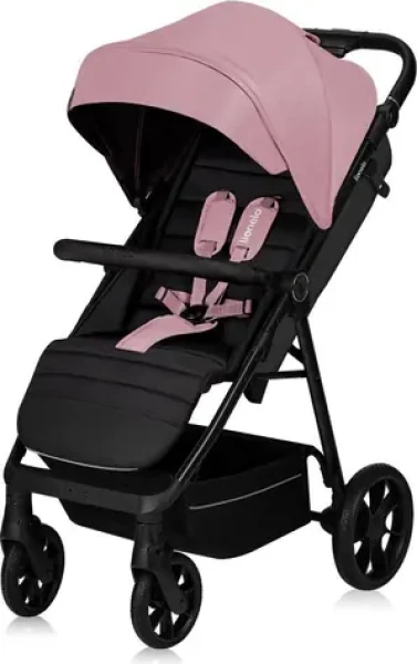 Lionelo Kočík športový Mira Pink Rose / Vodeodolná strieška UPF50+ / Nastaviteľná rukoväť / Polohovateľné operadlo (LO-MIRA PINK ROSE)