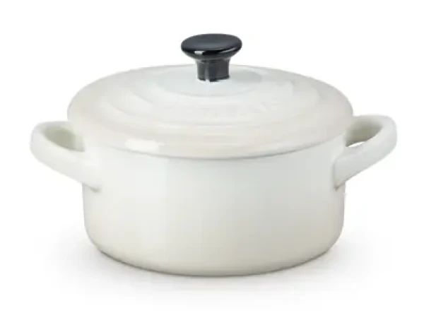 Le Creuset Mini hrniec s pokrievkou 10 cm biela (71901107160100)