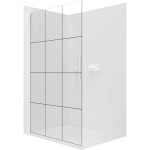 CERANO - Sprchová zástena Walk-in Crystal Ľ/P - 8 mm - bezvzperový systém - biela, industriálne sklo - 90x200 CER-8050BD6676