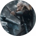 Jedlý papier Pán prsteňov Legolas v búrke 19,5 cm - Pictu Hap - Pictu Hap