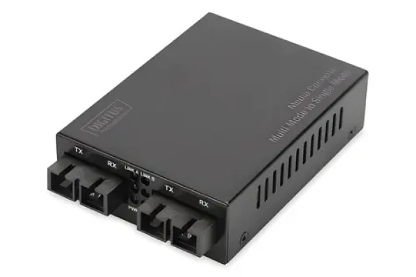 Digitus Mediakonvertor Multi-Singlemode SC/SC / Mediakonvertor / Fast Ethernet 100Base-FX / dosah 20 km (DN-82024)