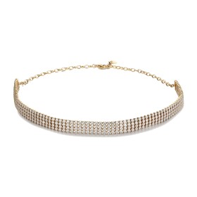 Brosway Pozlátený tenisový náhrdelník Choker Desideri BEIN020