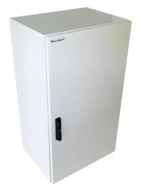 Xtendlan Vonkajší rozvádzač 19" sivý / Stojanový rozvádzač / 20U / 600×600 mm / IP55 / 3bodový zámok (WEH-20U-600-3L)
