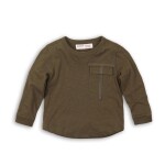 Tričko chlapčenské s dlhým rukávom, Minoti, RANGER 5, khaki - 68/80 | 6-12m