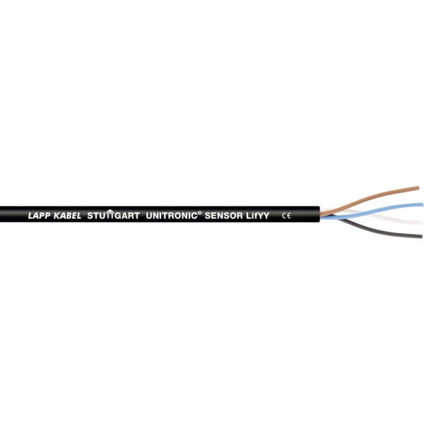 LAPP 7038902/100 senzorový kábel UNITRONIC® SENSOR LifYY 5 x 0.34 mm² čierna 100 m; 7038902/100