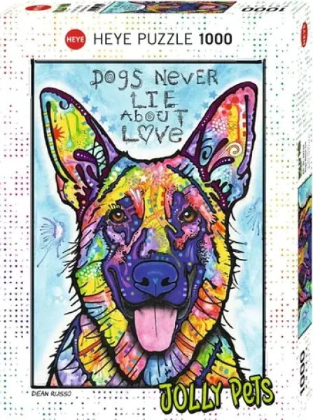 HEYE Puzzle Jolly Pets: Psy nikdy neklamú