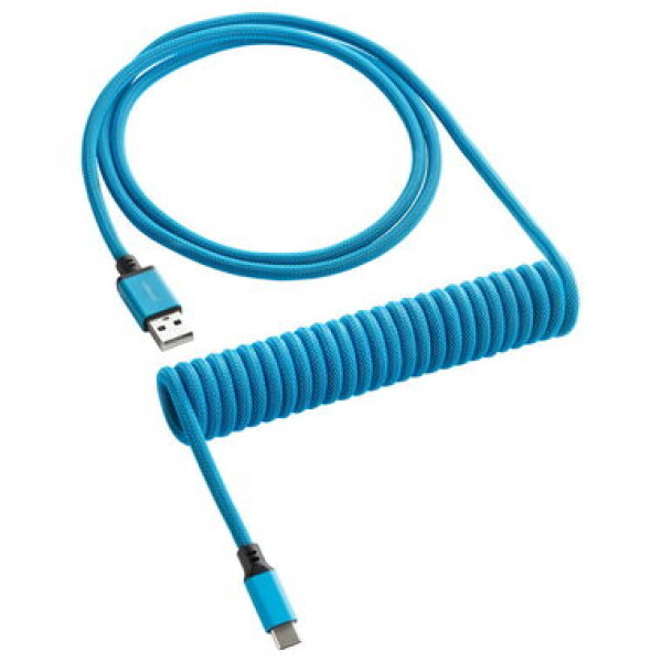 CableMod Classic Coiled Keyboard Cable USB-C - USB-A 1.5m Spectrum Blue / Kábel pre klávesnicu (CM-CKCA-CLB-KLB150KLB-R)