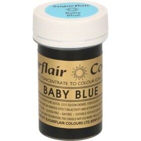 Gélová farba baby blue 25 g - Sugarflair - Sugarflair