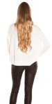 Sexy KouCla pullover with trendy gaps Einheitsgroesse