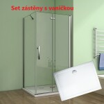 H K - Obdĺžnikový sprchovací kút MELODY B8 120x76 cm so zalamovacími dverami vrátane sprchovej vaničky z liateho mramoru SE-MELODYB812076/THOR-12076