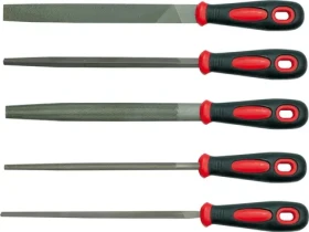 Vorel Sada zámočníckych pilníkov 200 mm / Pilníky / 5 ks / na kov / krížový sek (TO-25166)